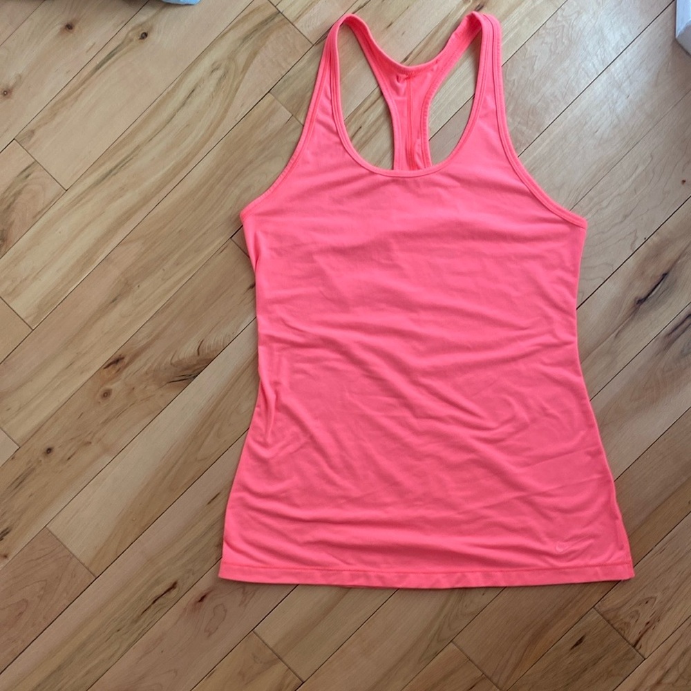 Nike Pink Dri Fit Fitted Tank Top